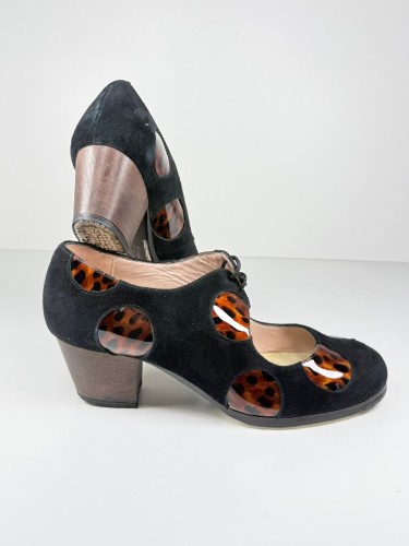 M77 LUNARES CORDONES ANTE NEGRO CUAREY MARRON CUB LAC OSC Rozmiar 38