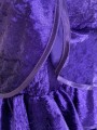Spódnica flamenco fioletowa elastyczna welurowa pięć falban